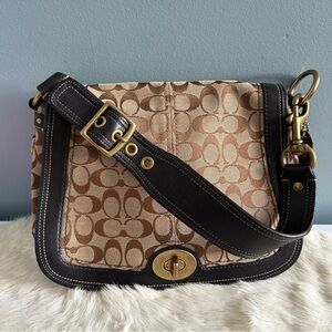 Coach 65th Anniversary Legacy Vintage 2007 Signature Flap Shoulder Bag